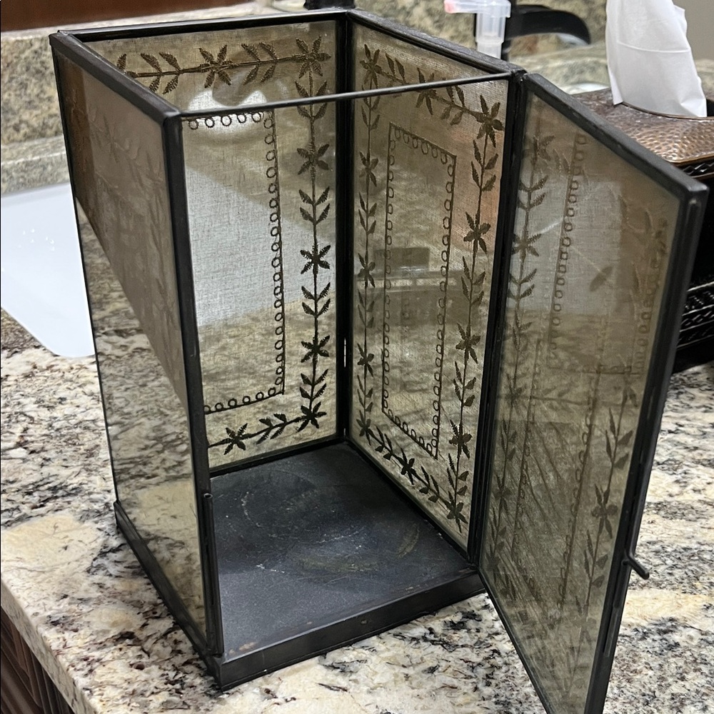 Elegant Black and Gray Home Accent Lantern